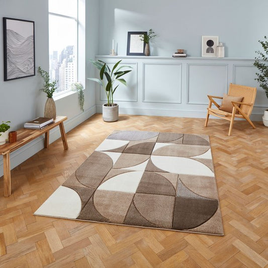 Matrix MT63 Beige/Brown Rug - Love-Rugs