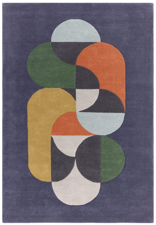 Matrix Statement Navy MAX91 Rug - Love-Rugs