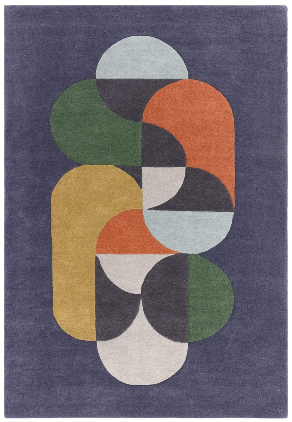 Matrix Statement Navy MAX91 Rug - Love-Rugs