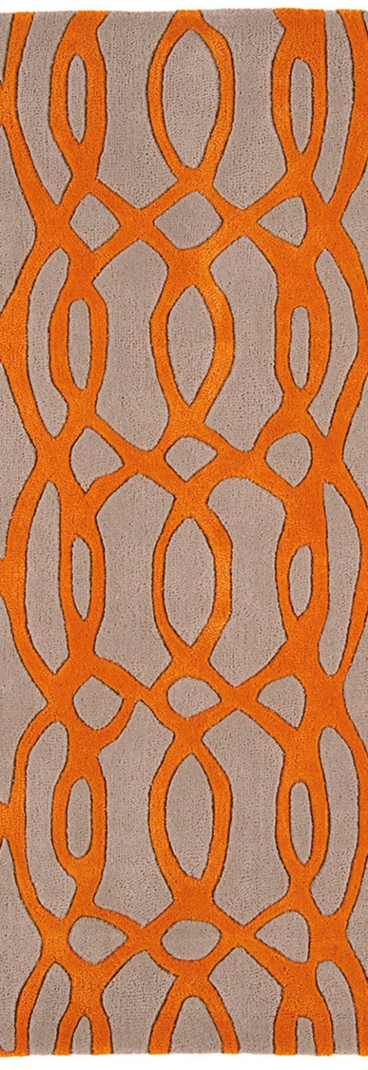 Matrix Wire Orange MAX37 Runner Rug - Love-Rugs