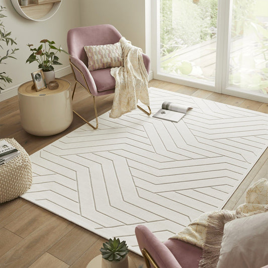 Maze MAZ101 Ivory Rug - Love-Rugs alternate image