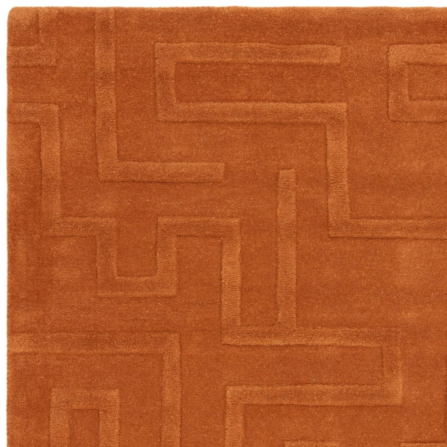 Maze Rust Rug – Love-Rugs