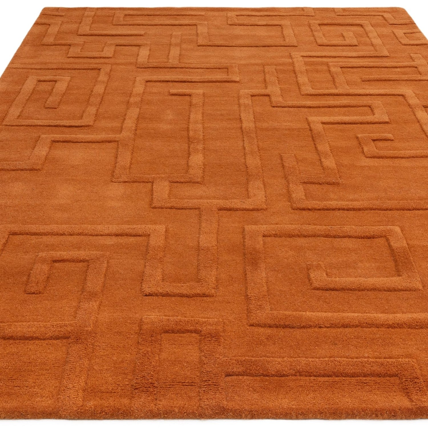 Maze Rust Rug – Love-Rugs