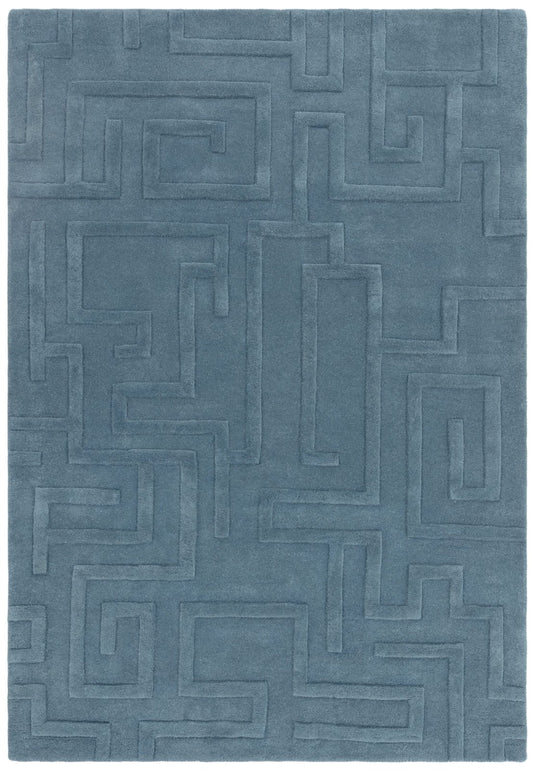 Maze Teal Rug - Love-Rugs
