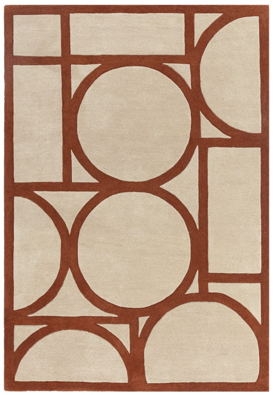 Metro Rust Rug - Love-Rugs