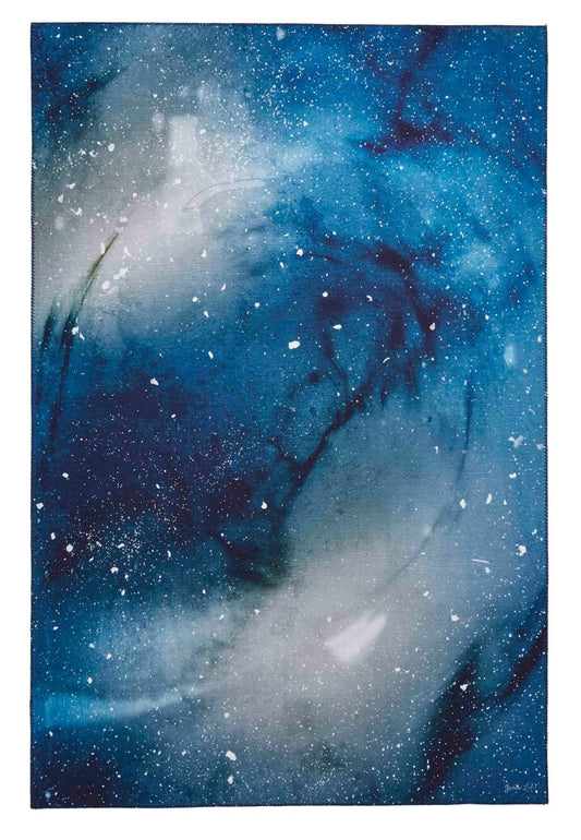 Michelle Collins Michelle Collins Printed Navy OS0078 Rug - Love-Rugs