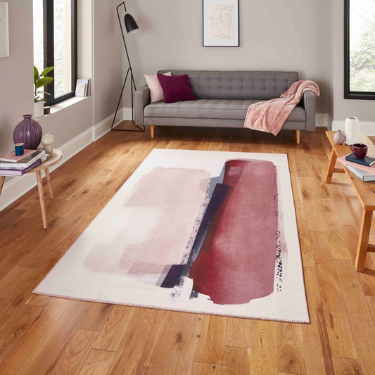 Michelle Collins Michelle Collins Printed Rose Crimson AB0151 Rug - Love-Rugs alternate image