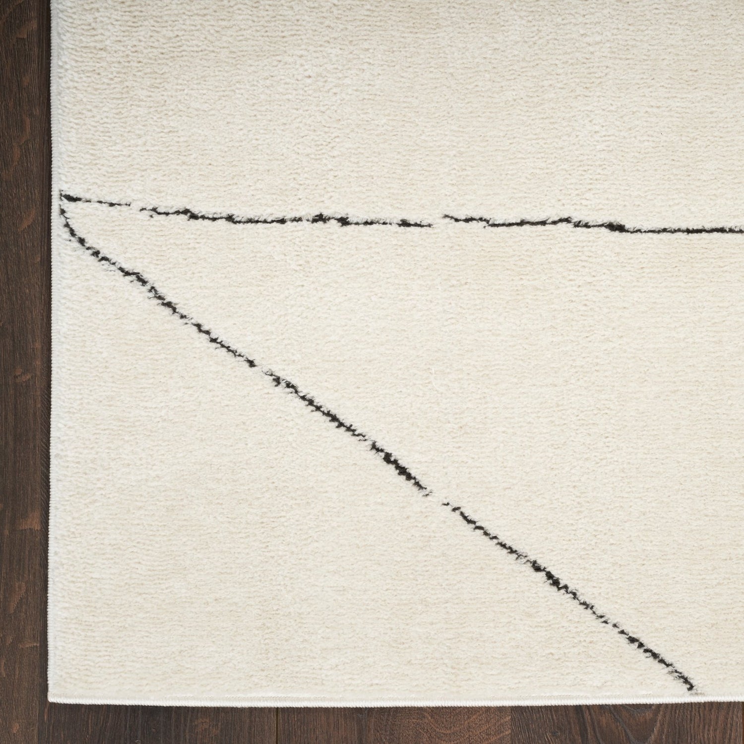 Ivory Black Pattern Rug Modern Comfort MNC02 Ivory Black Rug – Love-Rugs