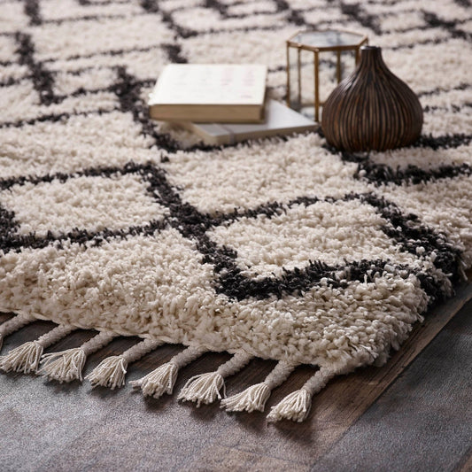 Morocco Ivory / Charcoal Rug - Love-Rugs alternate image