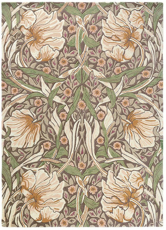 Morris & Co Pimpernel 028805 Aubergine Rug - Love-Rugs