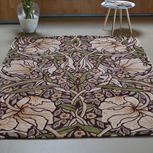 Morris & Co Pimpernel 028805 Aubergine Rug - Love-Rugs alternate image