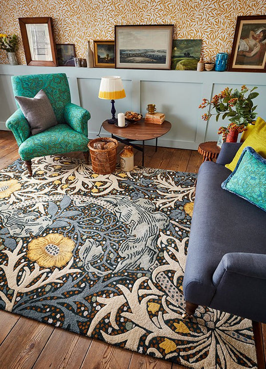 Morris & Co Seaweed Teal 12708 Rug - Love-Rugs alternate image