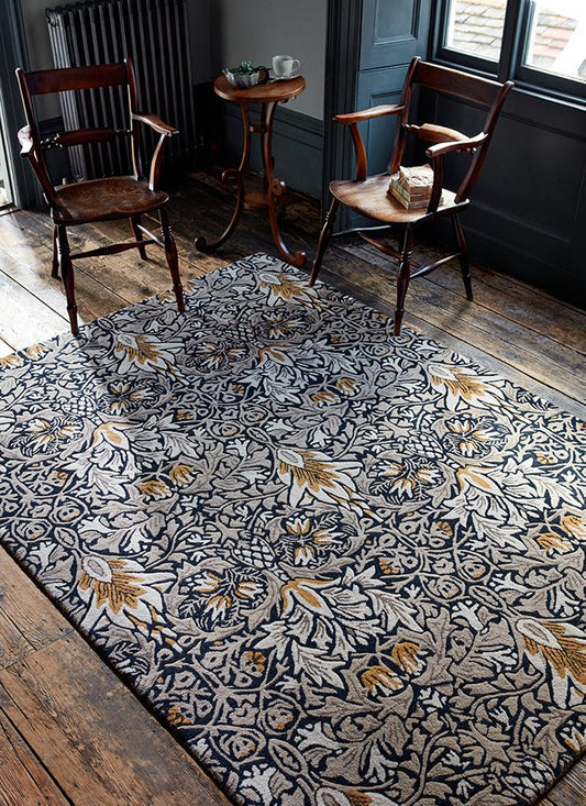 Morris & Co Snakeshead Indigo 127208 Rug - Love-Rugs alternate image