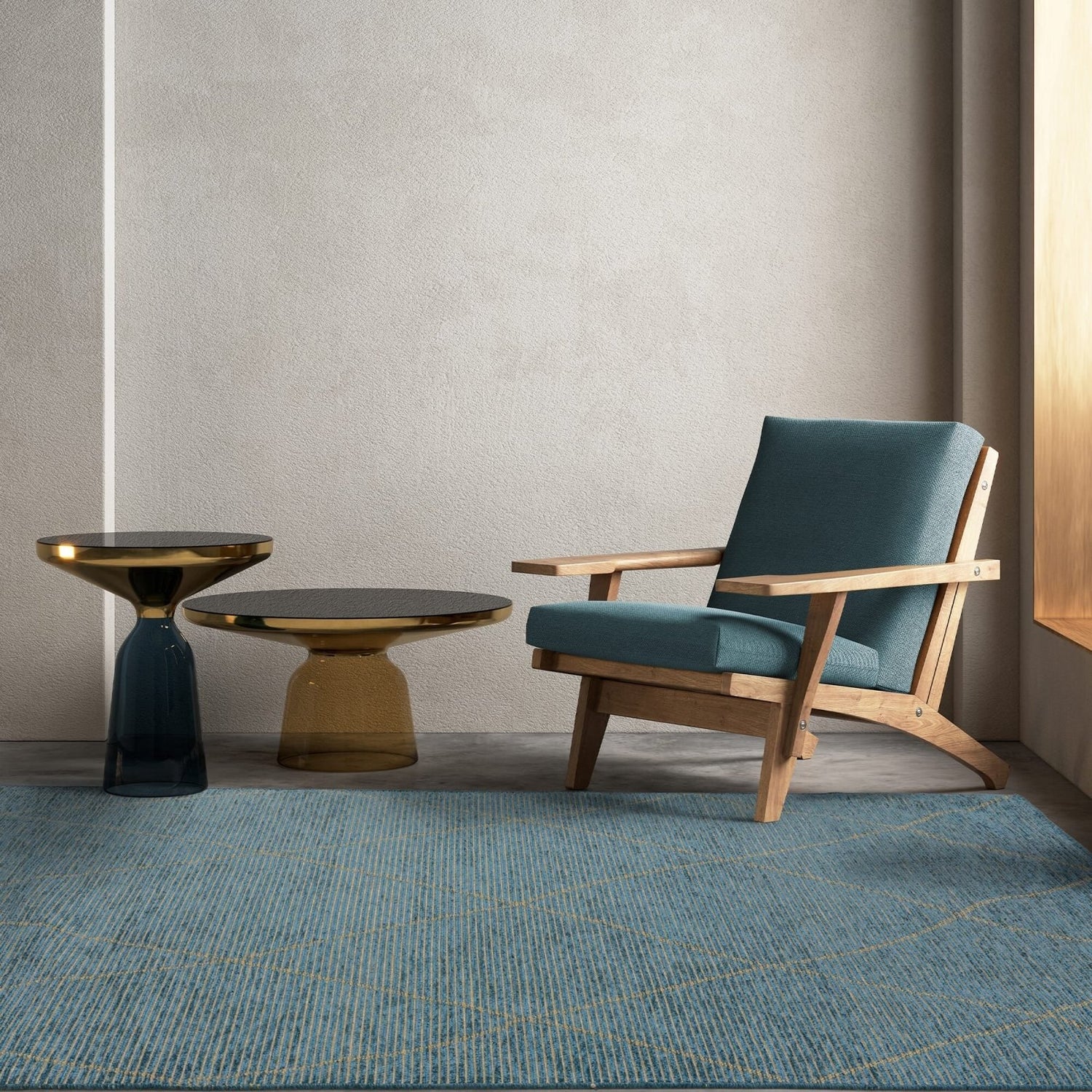 Mulberry Teal Rug - Love-Rugs