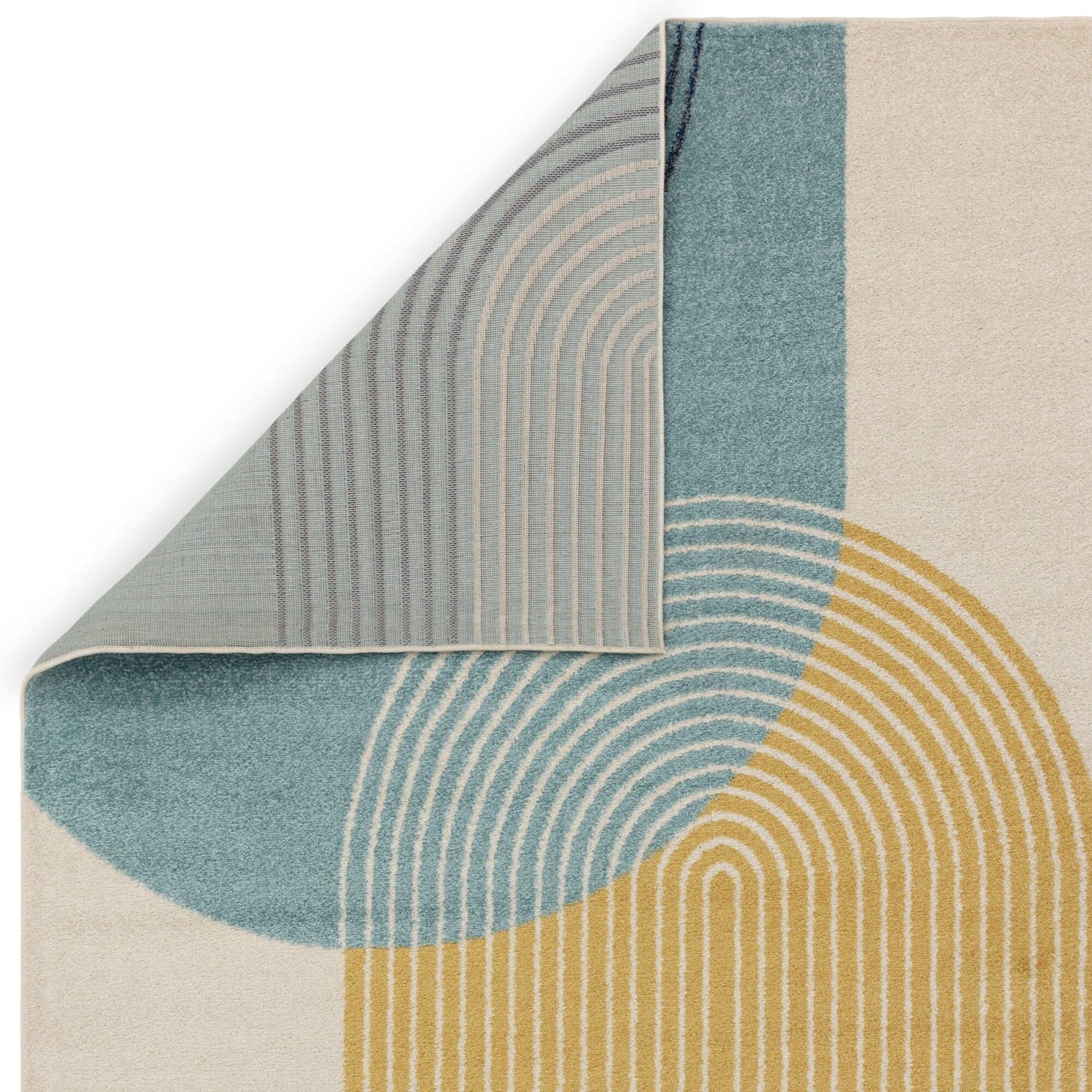 Muse Blue Retro Rug MU15 – Love-Rugs