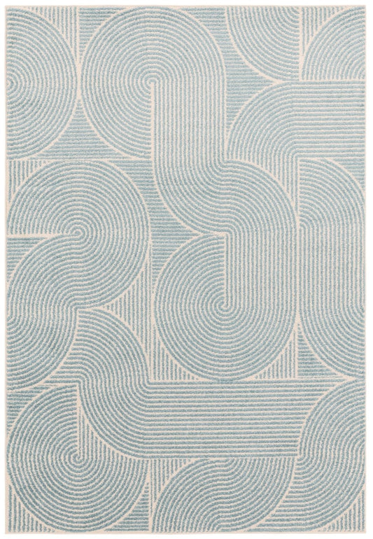 Muse Blue Swirl Rug MU02 - Love-Rugs
