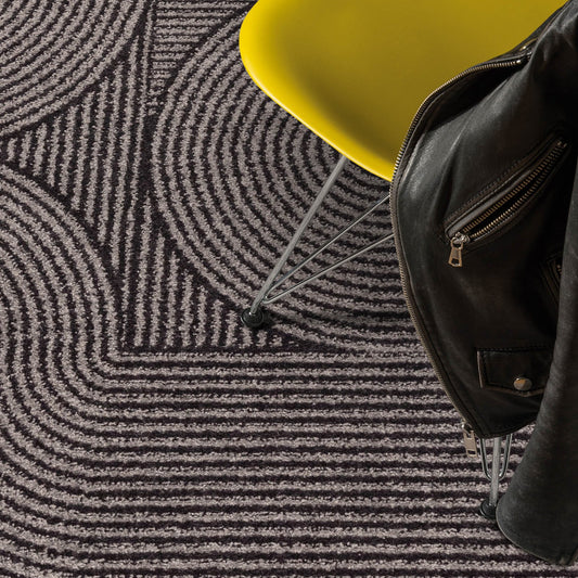 Muse Charcoal Swirl Rug MU01 - Love-Rugs alternate image
