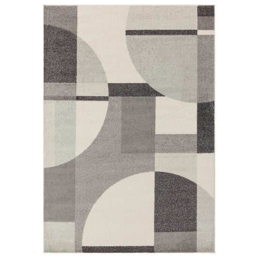 Muse Grey Art Deco Rug MU20 - Love-Rugs