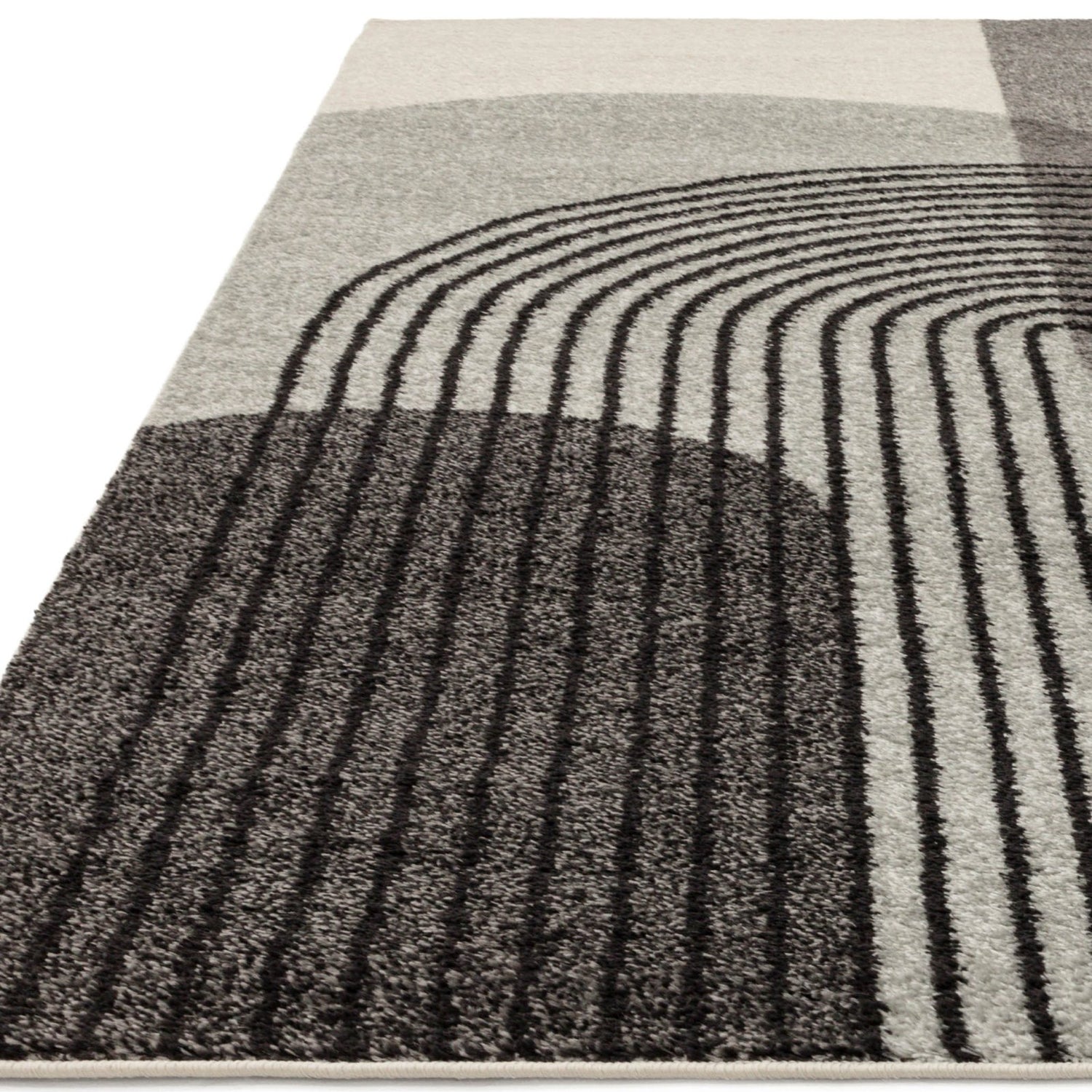Muse Grey Retro Rug MU14 - Love-Rugs