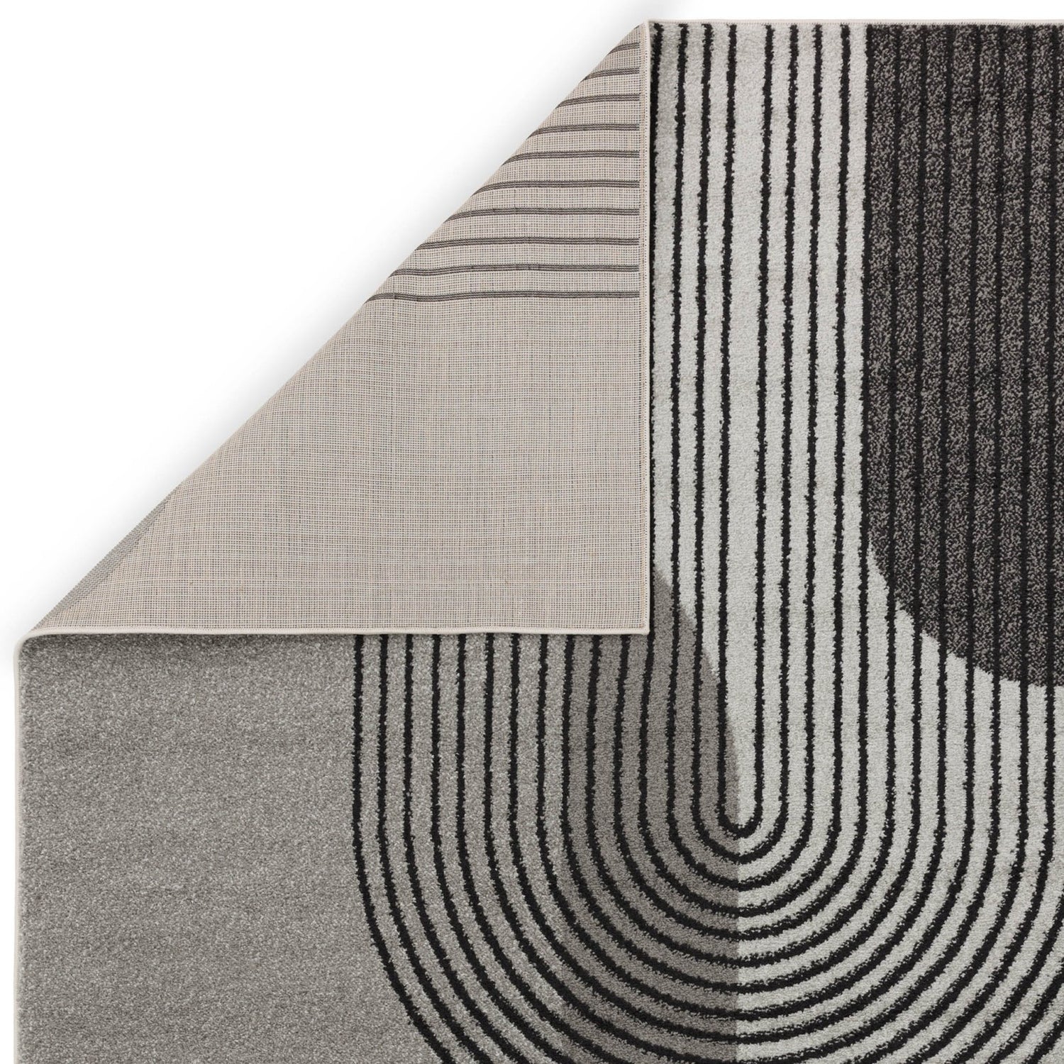 Muse Grey Retro Rug MU14 - Love-Rugs