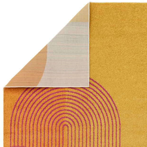 Muse MU13 Orange Retro Rug – Love-Rugs