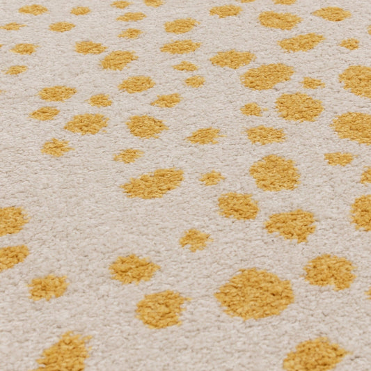 Muse Yellow Spotty Rug MU12 - Love-Rugs alternate image