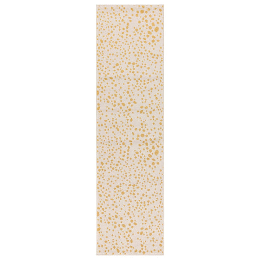 Muse Yellow Spotty Rug MU12 Runner - Love-Rugs