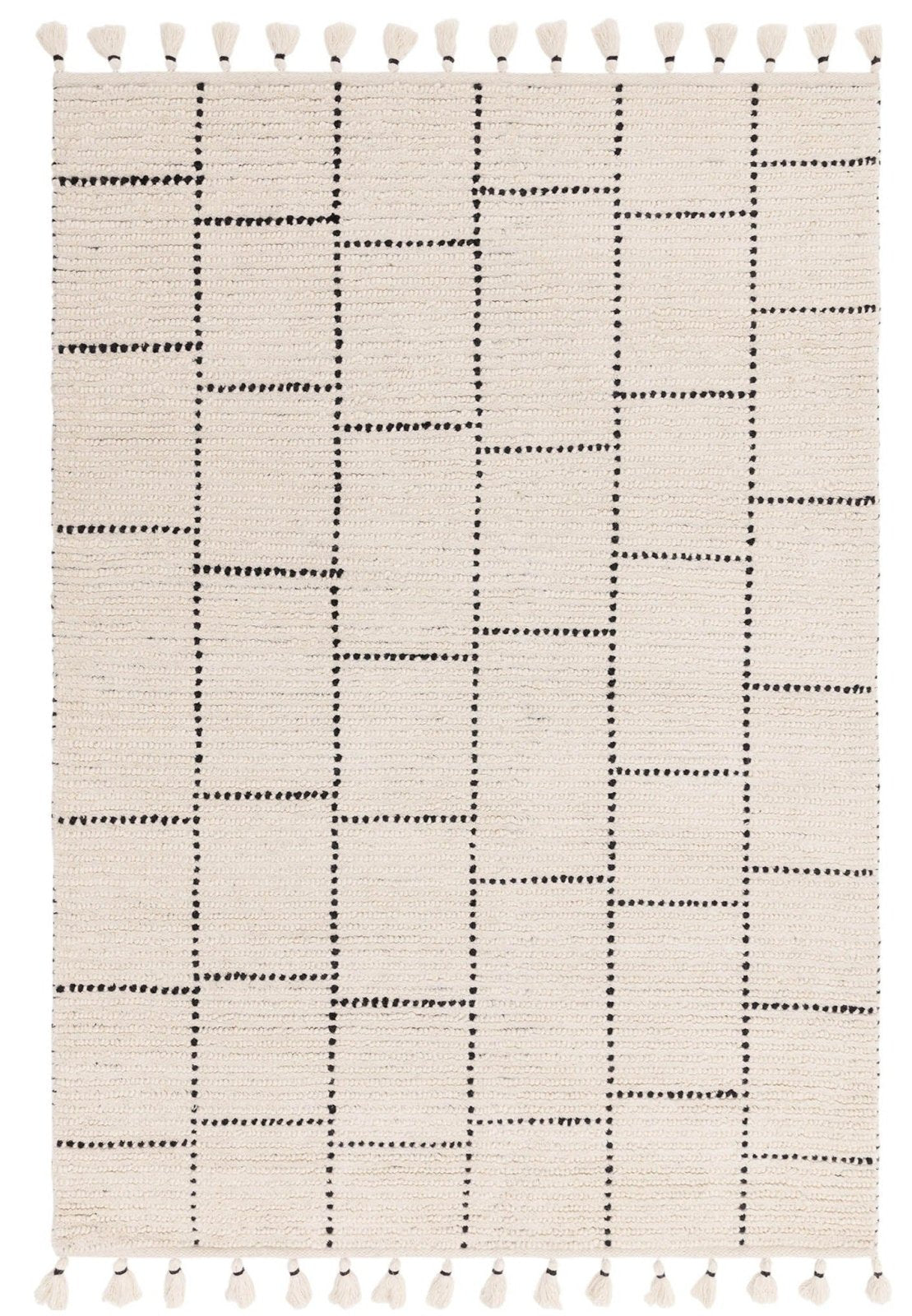 Nepal Cream/Black Tile Rug – Love-Rugs