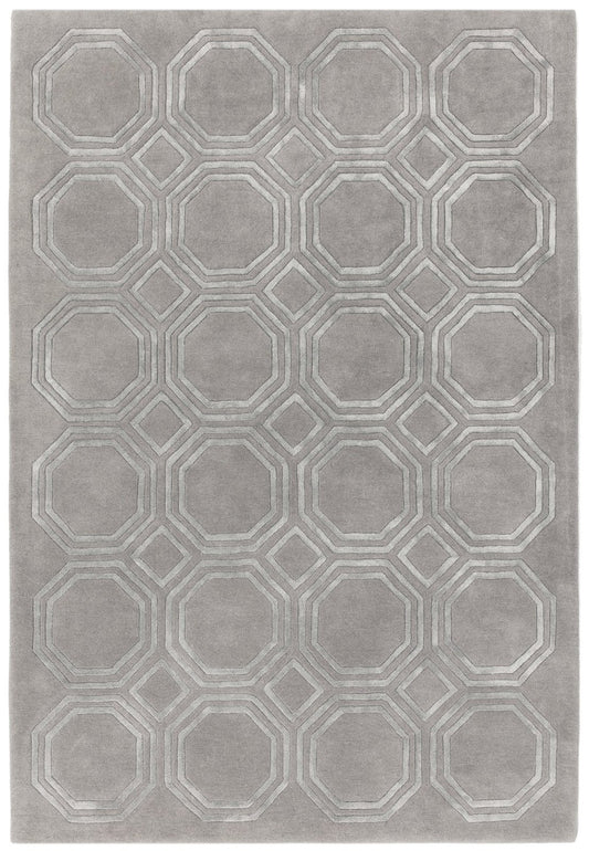 Nexus OC01 Octagon Silver Rug - Love-Rugs