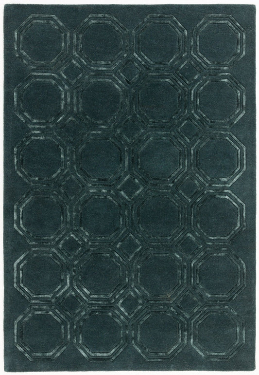 Nexus OC02 Octagon Petrol Rug - Love-Rugs