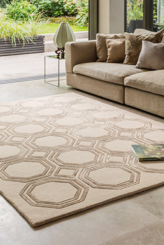 Nexus OC03 Octagon Beige Rug - Love-Rugs alternate image