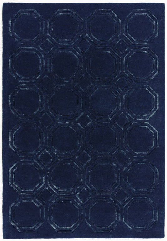 Nexus OC04 Octagon Navy Rug - Love-Rugs