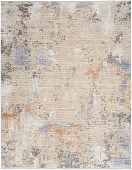 Nourison Abstract Hues ABH01 Beige/Grey Rug - Love-Rugs