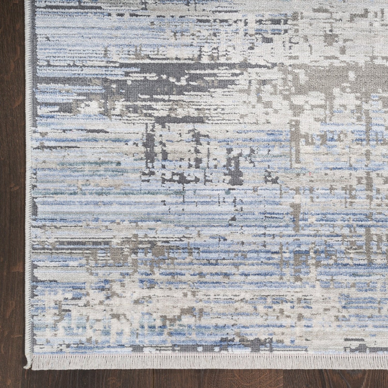 Nourison Abstract Hues ABH02 Blue/Grey Rug - Love-Rugs