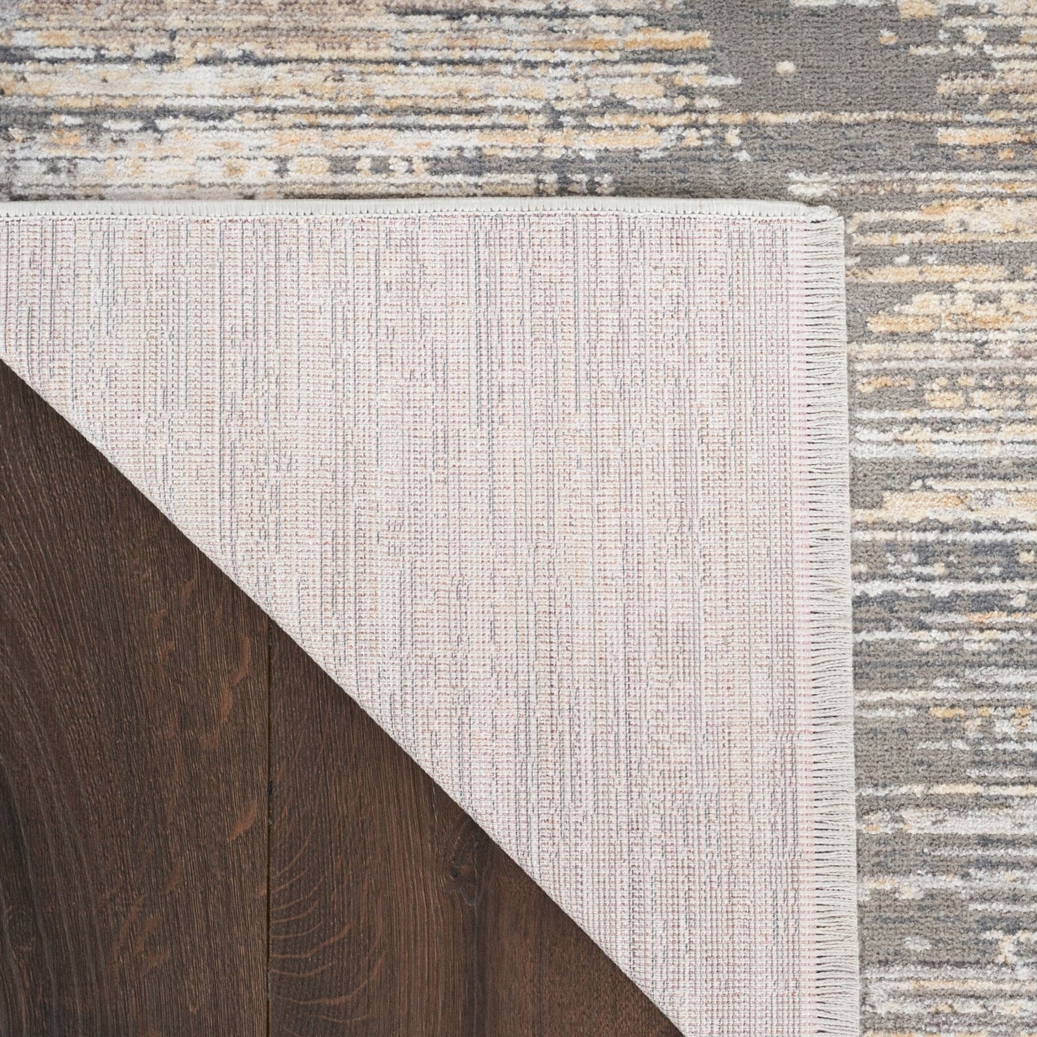 Nourison Abstract Hues ABH03 Grey/Gold Rug - Love-Rugs