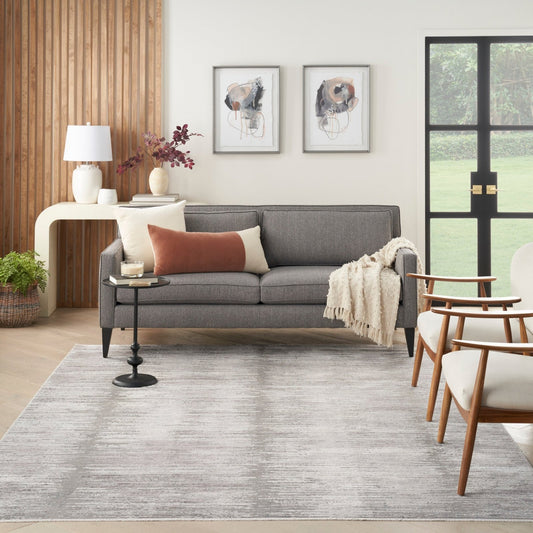 Nourison Abstract Hues ABH03 Grey/White Rug - Love-Rugs alternate image