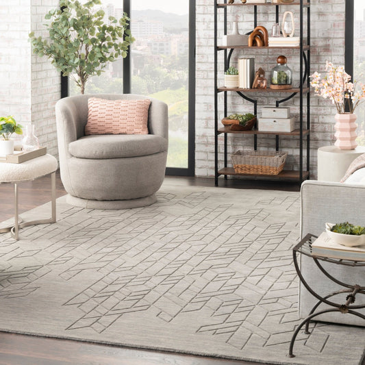 Nourison Alessia ALE01 Grey Rug - Love-Rugs alternate image