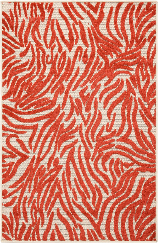 Nourison Aloha ALH04 Red Rug - Love-Rugs
