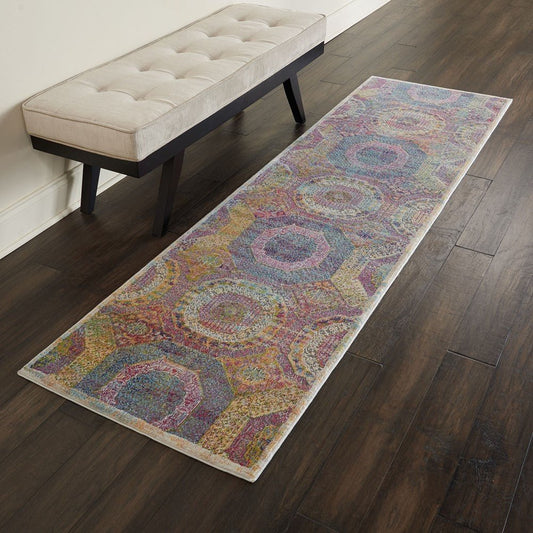 Nourison Ankara ANR05 Multi Runner Rug - Love-Rugs