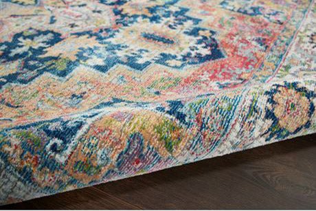 Nourison Ankara ANR11 Blue Medallion Rug - Love-Rugs alternate image