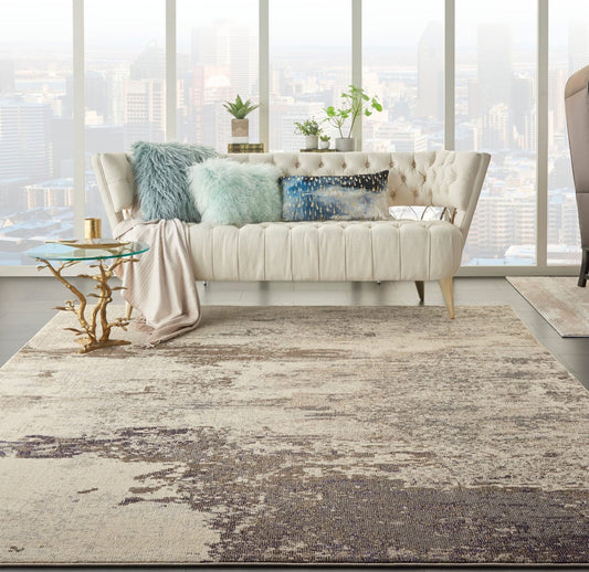 Nourison Celestial CES02 Ivory Grey Rug - Love-Rugs alternate image