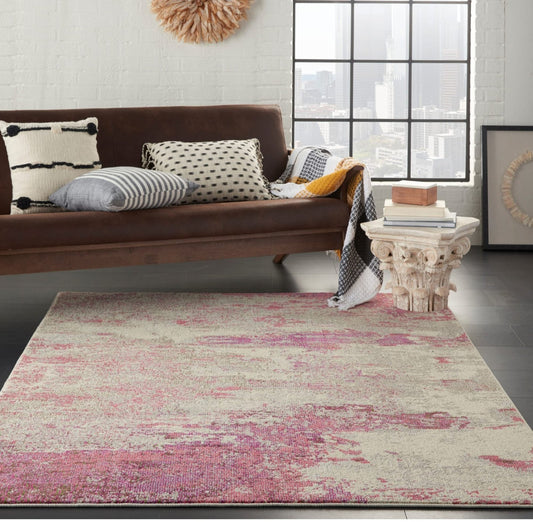 Nourison Celestial CES02 Ivory Pink Rug - Love-Rugs alternate image