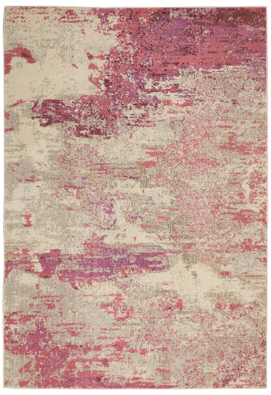 Nourison Celestial CES02 Ivory Pink Rug - Love-Rugs