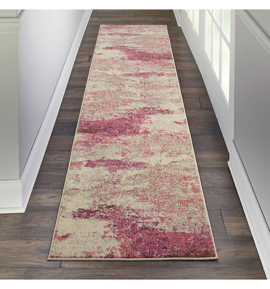 Nourison Celestial CES02 IVPNK Runner Rug - Love-Rugs alternate image