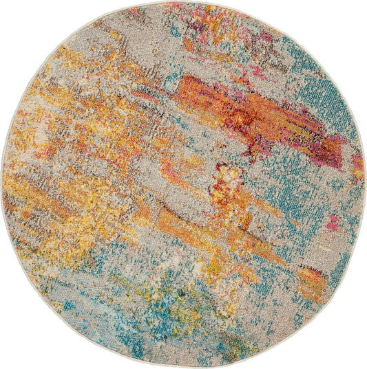 Nourison Celestial CES02 SEALF Round Rug - Love-Rugs