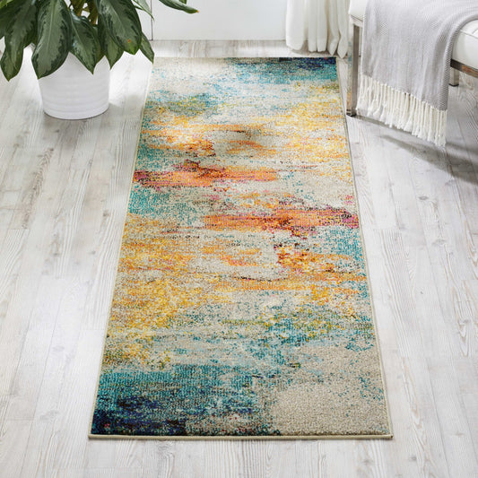 Nourison Celestial CES02 SEALF Runner Rug - Love-Rugs alternate image