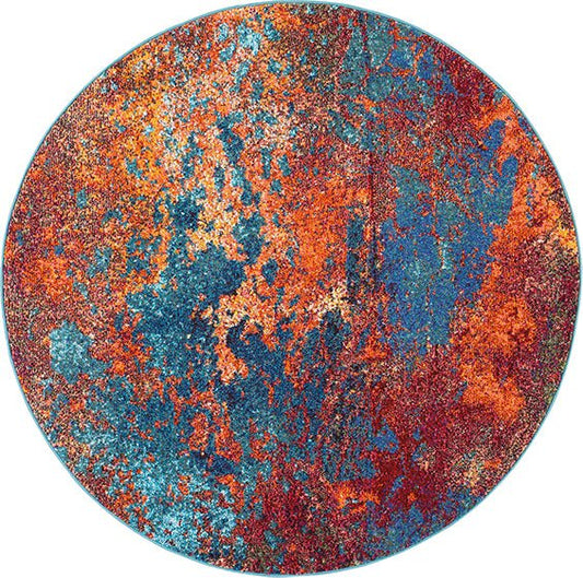 Nourison Celestial CES08 ATLANTIC Round Rug - Love-Rugs