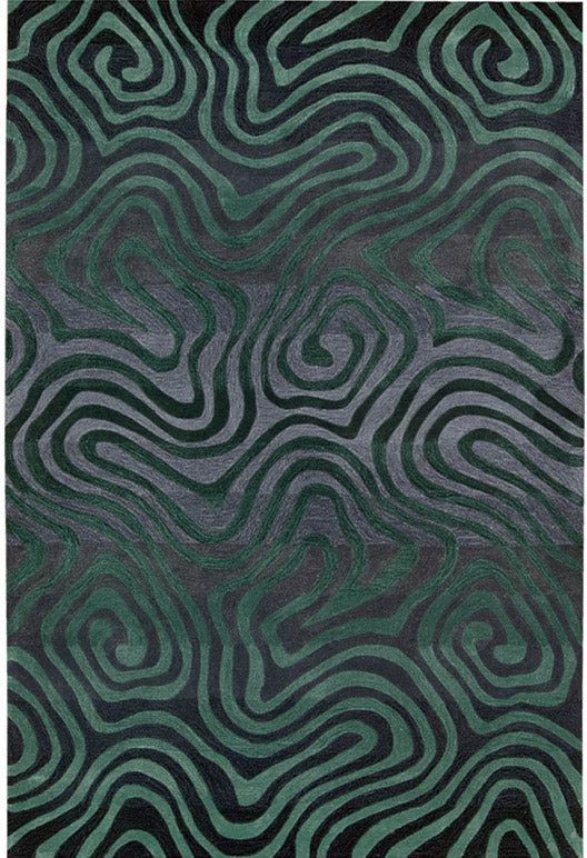 Nourison Contour CON24 Smoke Teal Rug - Love-Rugs alternate image
