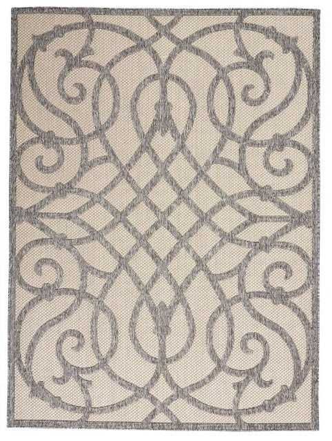 Nourison Cozumel CZM04 Cream / Grey Rug - Love-Rugs