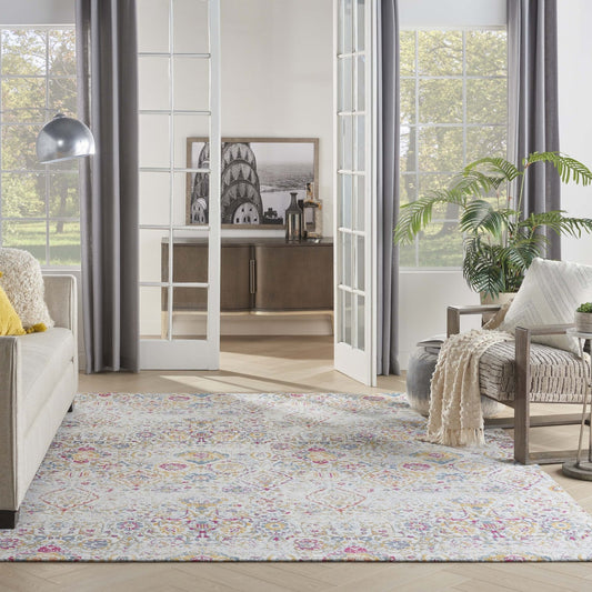Nourison Damask DAS06 Multi Rug - Love-Rugs alternate image